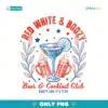 Red White And Boozy Beer And Cocktail Club PNG