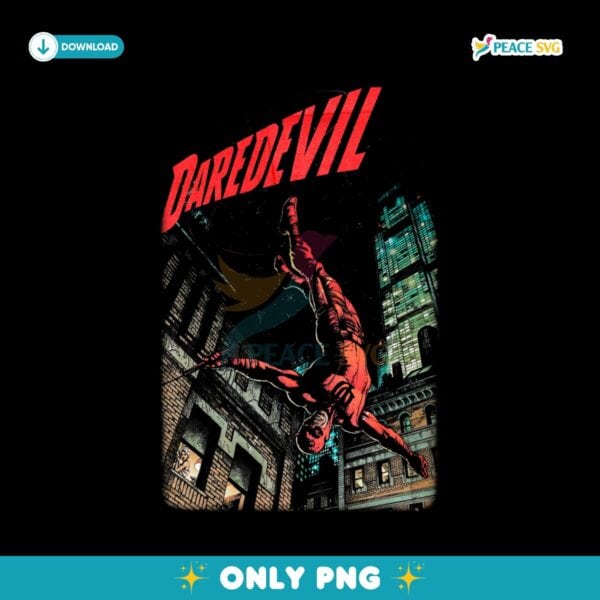 Retro Daredevil Matt Murdock Marvel Comic PNG