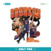 Retro Jalen Brunson New York Knicks Basketball Signature PNG