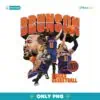 Retro Jalen Brunson New York Knicks Basketball Signature PNG