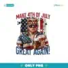 Retro Make 4Th Of July Great Again Trump Png