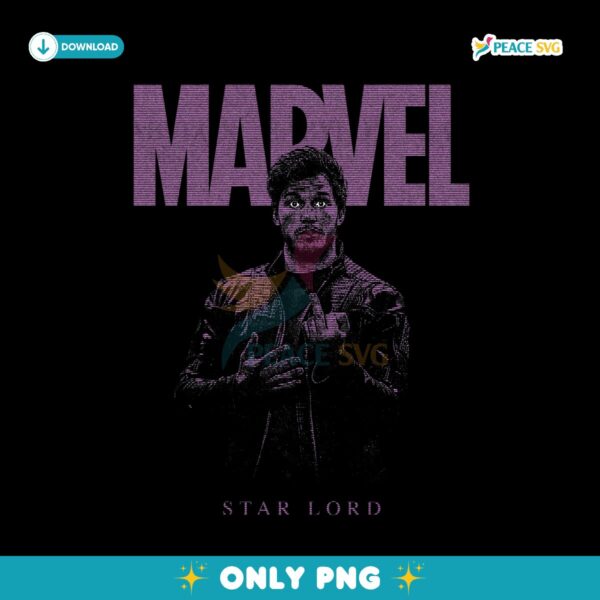 Retro Marvel Star Lord Peter Quill Guardians Of The Galaxy PNG