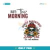 Retro Skull Mom Life Boho Floral PNG