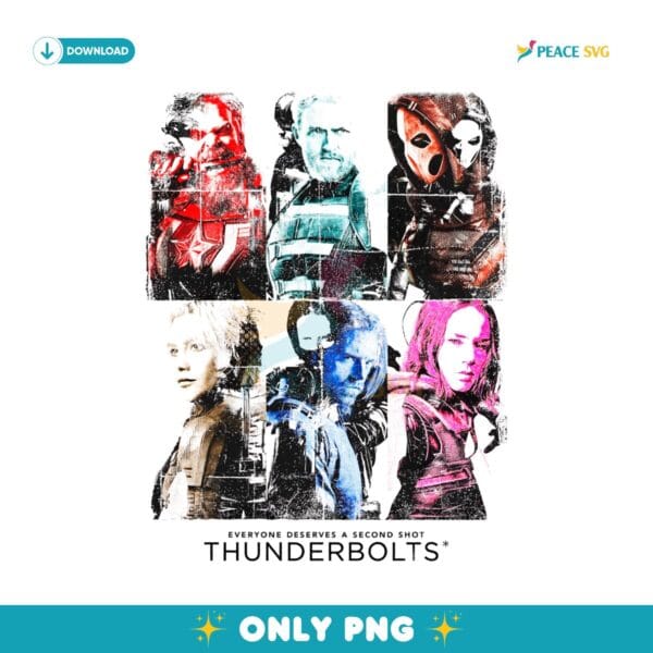 Retro Thunderbolts Everyone Deserves A Second Shot PNG