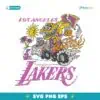 Retro Vintage Los Angeles Lakers X Brain Dead SVG