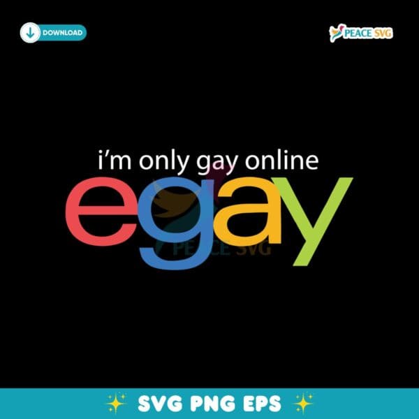 Ricky Berwick I Am Only Gay Online Egay Svg