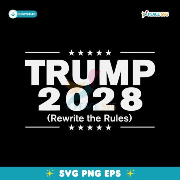 Trump 2028 Rewrite The Rules SVG