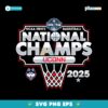 Uconn Huskies National Champions 2025 Ncaa Basketball SVG Clipart
