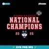 Uconn Huskies National Champions 2025 SVG