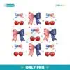 Usa Coquette Bow Retro America 4Th July PNG