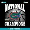 Vintage 2025 National Champions Florida Gators Basketball SVG