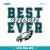 Vintage Best Mom Ever Philadelphia Eagles Football Stacked SVG