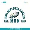 Vintage Philadelphia Eagles Football Mom Arched Est 1933 SVG