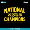 Western Michigan Broncos Hockey 2025 National Champions SVG