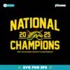 Western Michigan Broncos Hockey 2025 National Champions SVG