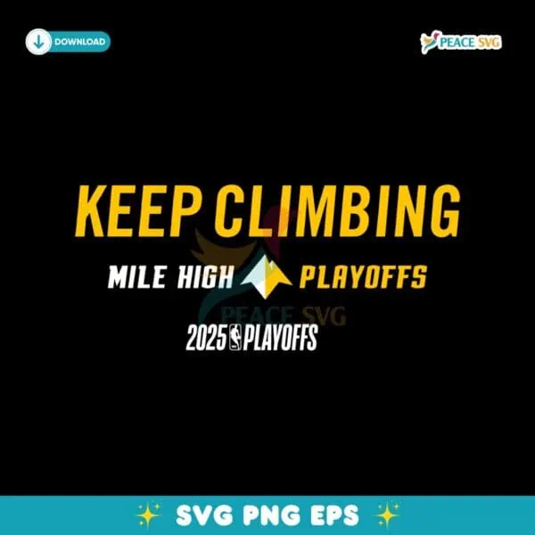 2025 Nba Playoffs Denver Nuggets Mantra Playoffs SVG
