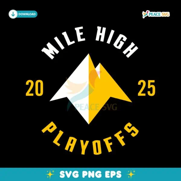 2025 Nuggets Playoffs Mile High Hoody SVG