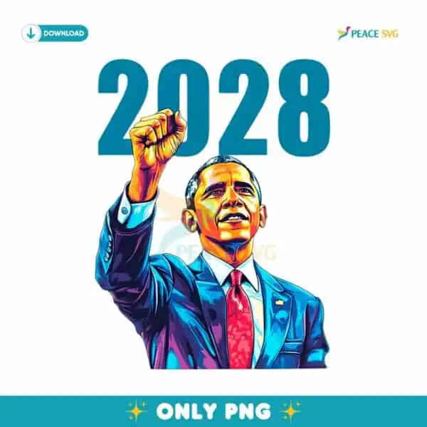 2028 Barack Obama For President Election PNG