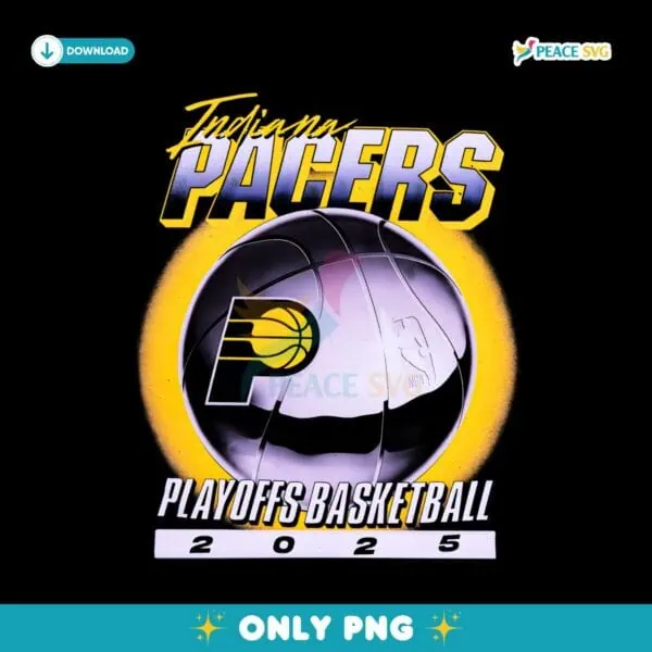Adult Indiana Pacers 2025 Nba Playoffs Swish PNG
