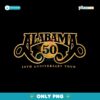 Alabama 50Th Anniversary Tour 2025 PNG