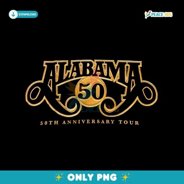 Alabama 50Th Anniversary Tour 2025 PNG