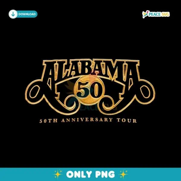 Alabama 50Th Anniversary Tour 2025 PNG