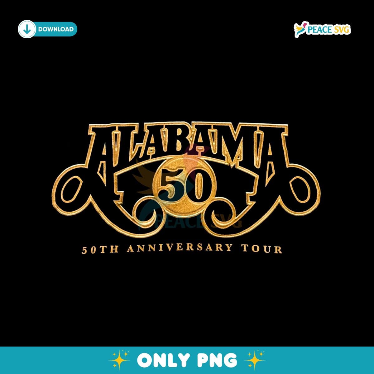 Alabama 50Th Anniversary Tour 2025 PNG