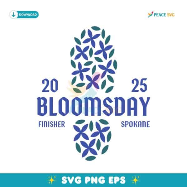 Bloomsday 2025 Finisher Spokane SVG Instant Download