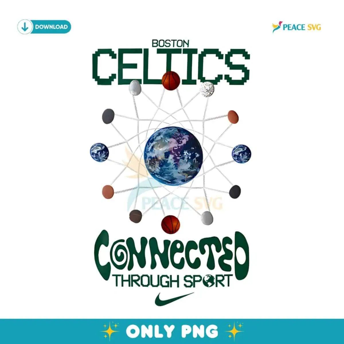Boston Celtics Connected Through Sport PNG