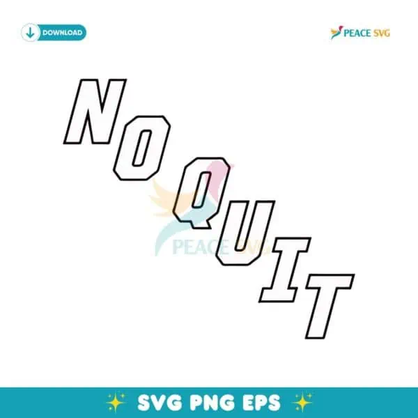 Carolina Hockey Hurricanes No Quit SVG