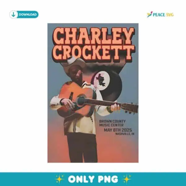 Charley Crockett Tour 2025 Brown County Music PNG