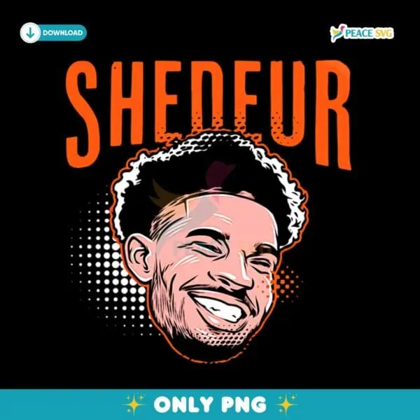 Cleveland Browns Player Shedeur Sanders Swag Head PNG