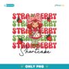 Cute Strawberry Girl Coquette Cartoon PNG