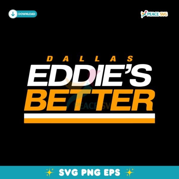 Dallas Hockey Eddie Belfour Eddies Better SVG