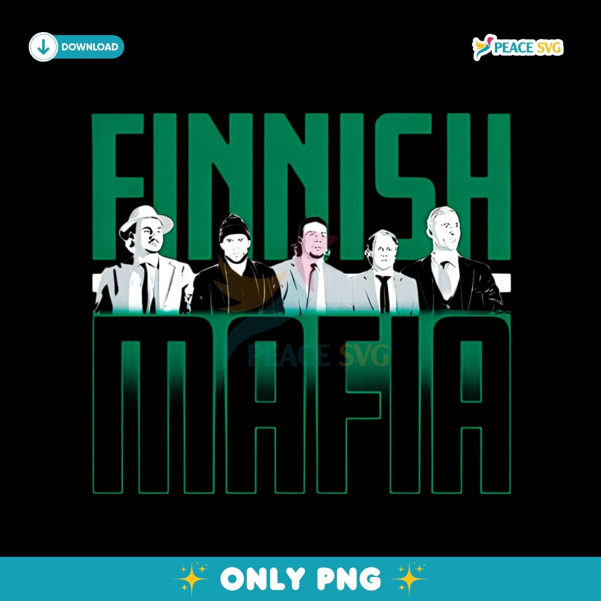 Dallas Hockey The Finnish Mafia Nhl Playoffs 2025 PNG