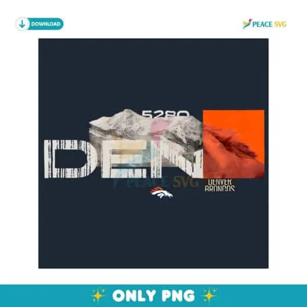 Denver Broncos 2025 NFL Draft Cluster Football PNG