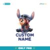Disney Cute Stitch Custom Name PNG