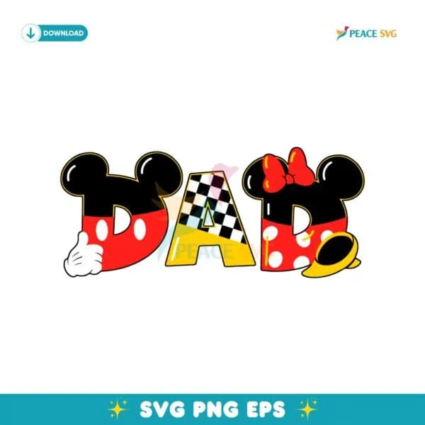 Disney Dad Of The Club A Mickey And Minnie SVG