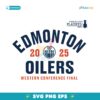 Edmonton Oilers 2025 Stanley Cup Playoffs Western Conference Final SVG