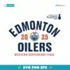 Edmonton Oilers 2025 Stanley Cup Playoffs Western Conference Final SVG