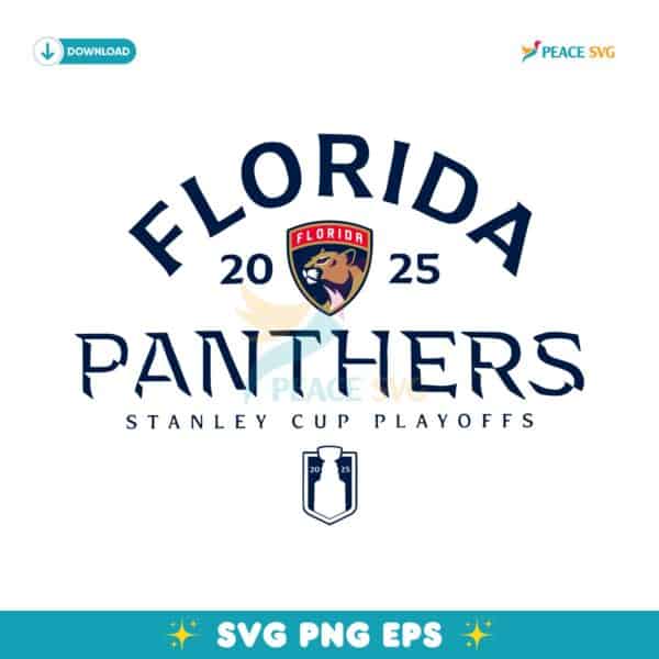Florida Panthers Nhl 2025 Stanley Cup Playoffs Logo SVG