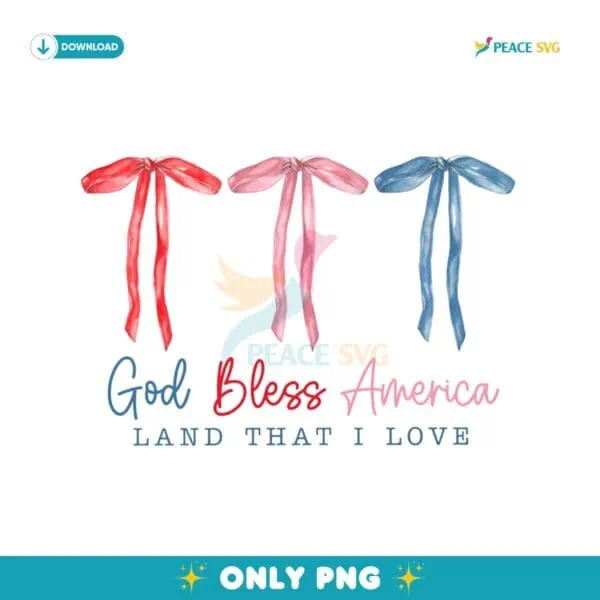 God Bless America Coquette Land That I Love PNG