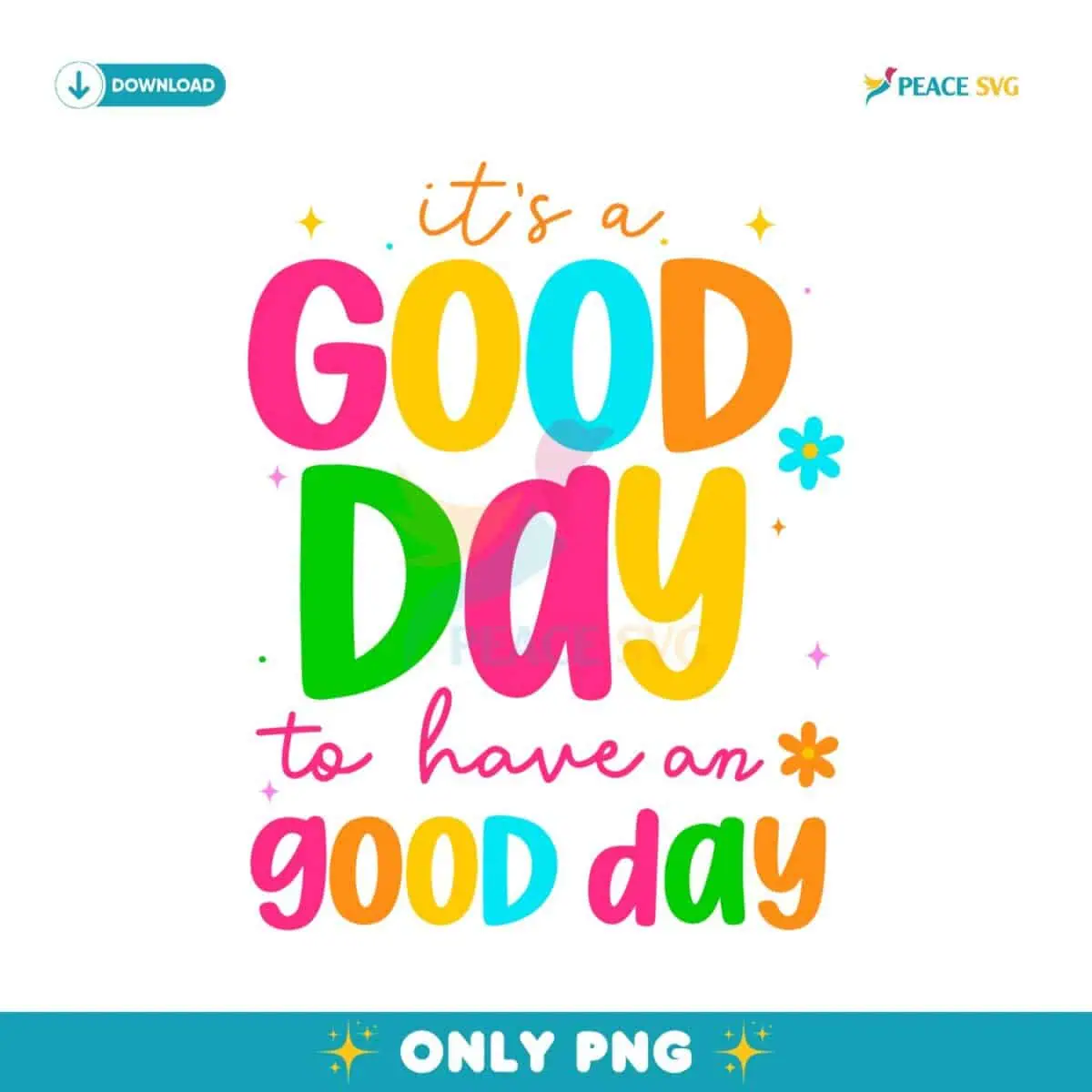 Good Day Retro Groovy PNG Design