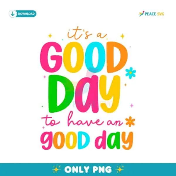 Good Day Retro Groovy PNG Design