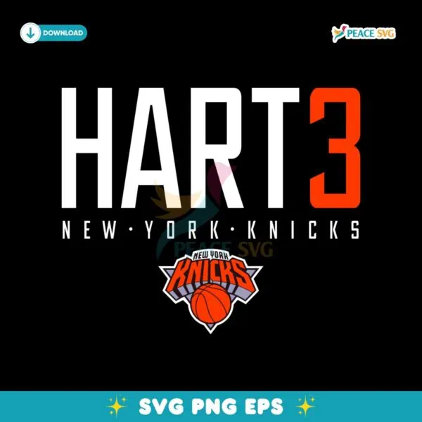 Hart3 New York Knicks Basketball Nba Playoffs 2025 SVG