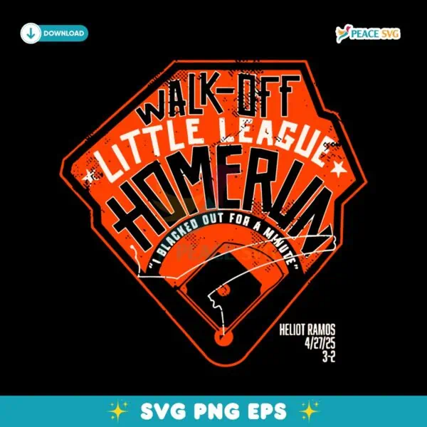 Heliot Ramos Walk Off Inside The Park Home Run SVG