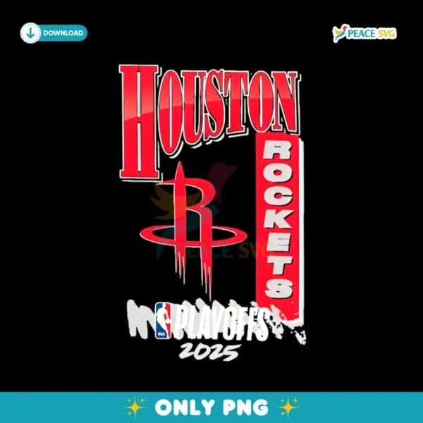 Houston Rockets Nba 2025 Playoffs Hype PNG