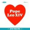 I Heart Love Pope Leo Xiv SVG