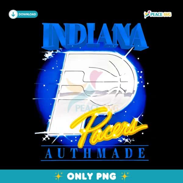 Indiana Pacers Authmade Logo 2025 PNG