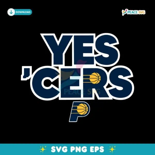 Indiana Pacers Yes Cers 2025 Nba Playoffs Game 2 SVG